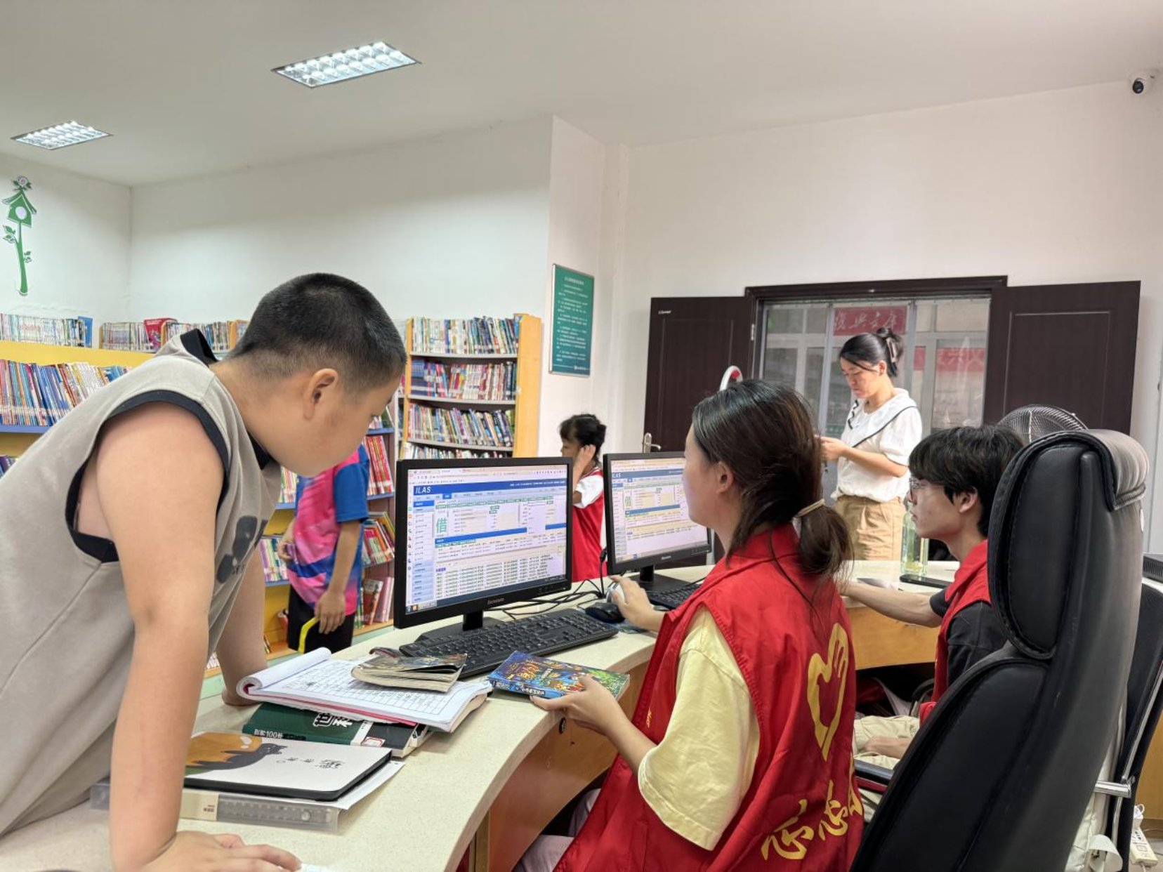 湖口县图书馆开展暑期志愿者培训活动